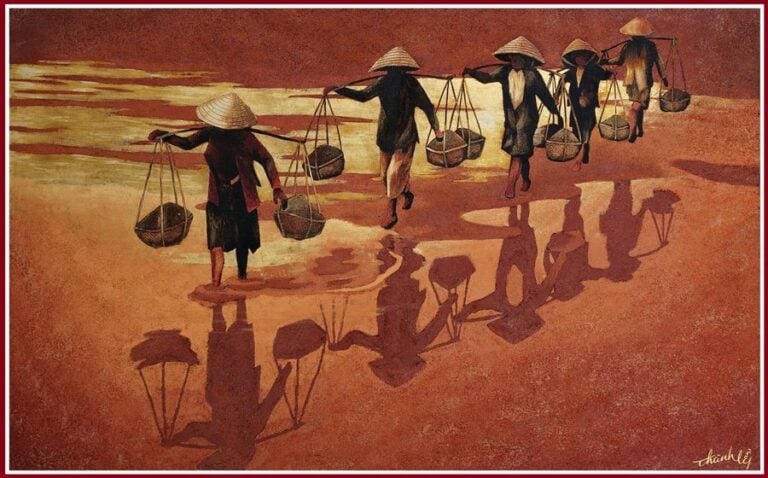 PANNEAU EN BOIS LAQUE PAR LA MAISON THANH LÊ