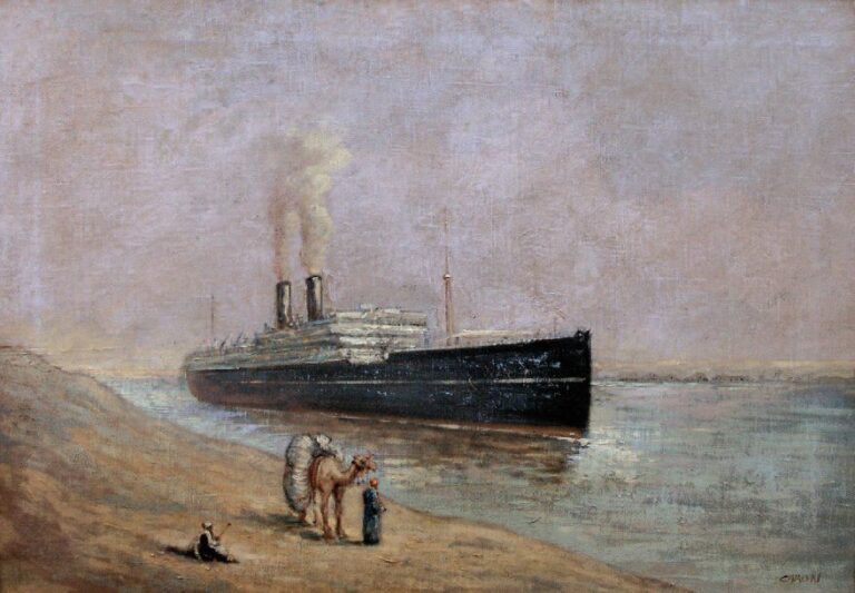 « Paquebot dans le Canal de Suez