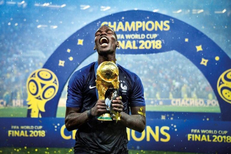 Paul Pogba - Coupe du monde 2018 © Pierre Lahalle/L'Équipe 15 juillet 201