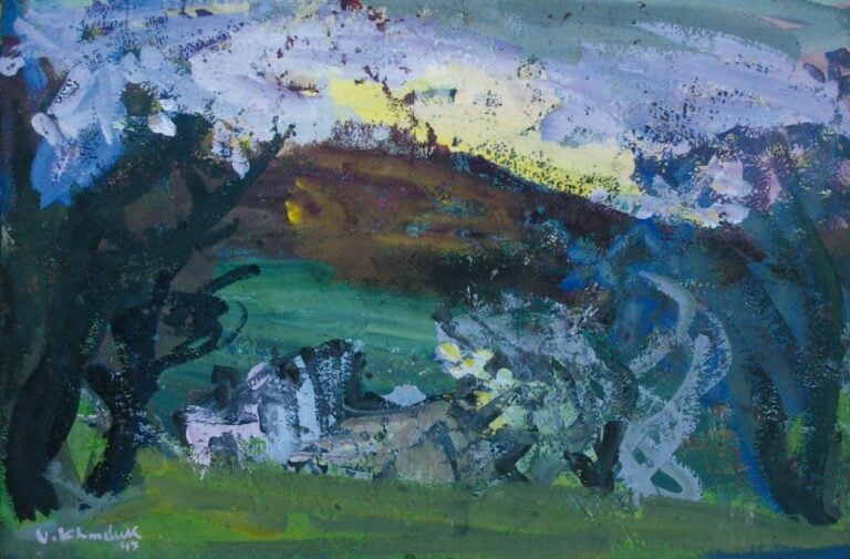 Paysage (1947) Gouach