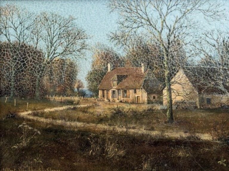 Paysage à la chaumière