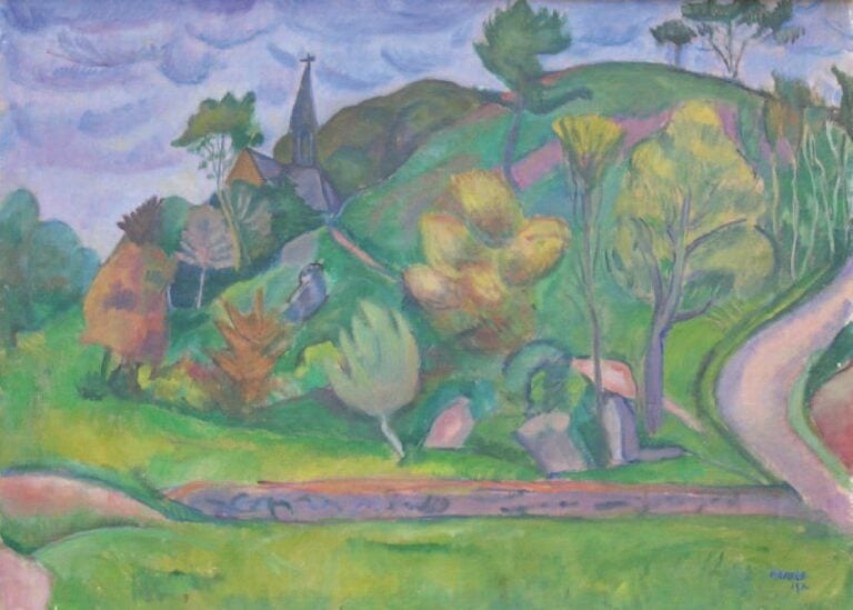 Paysage à la petite chapelle (1912)