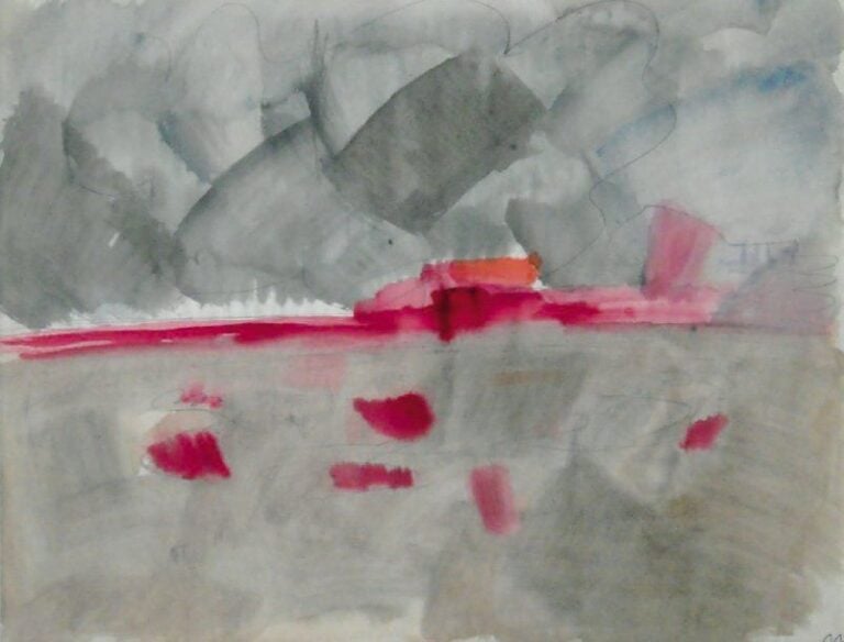 Paysage abstrait Aquarell