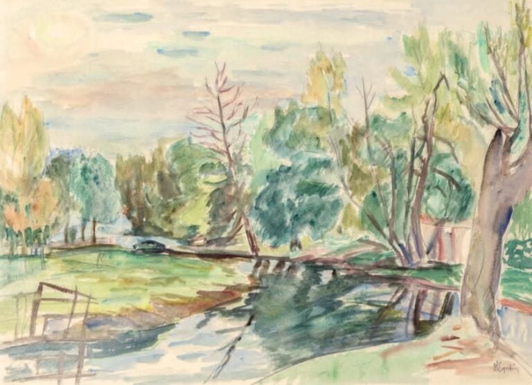 Paysage au fleuve
