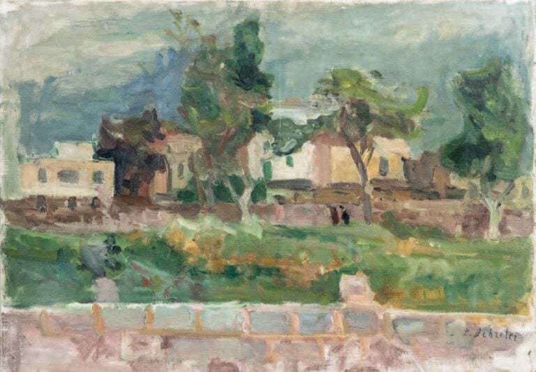 Paysage aux arbres