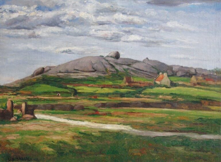 Paysage de Bretagne (1927) Huile sur toile Signée et datée en bas à gauche 61 x 82 cm Provenance: Galerie Charpentier, Paris