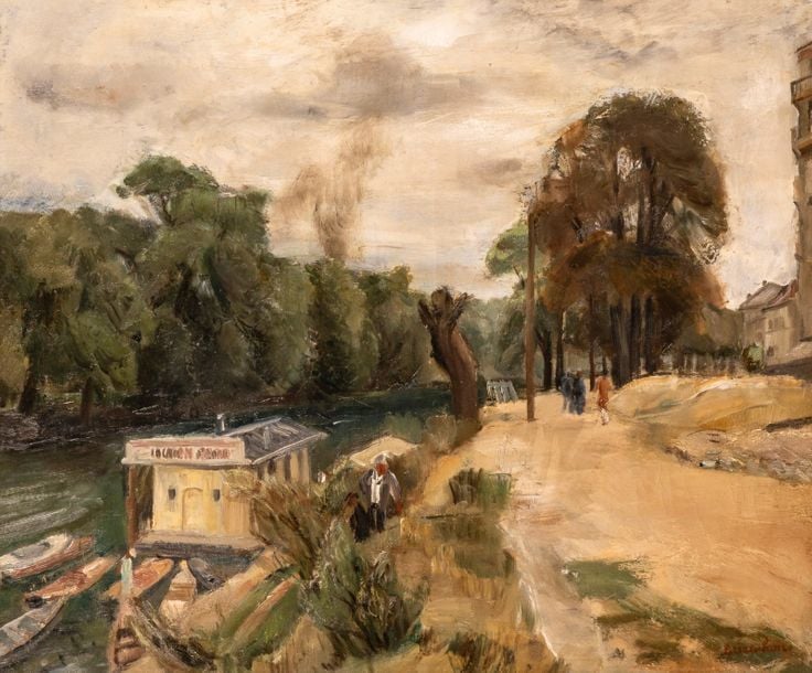 Paysage de la Seine près de Paris, circa 1928-1930