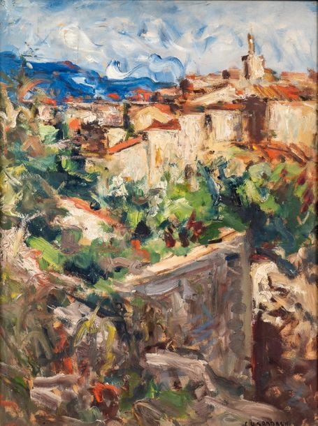 Paysage de Vaison-la-Romaine, circa1930