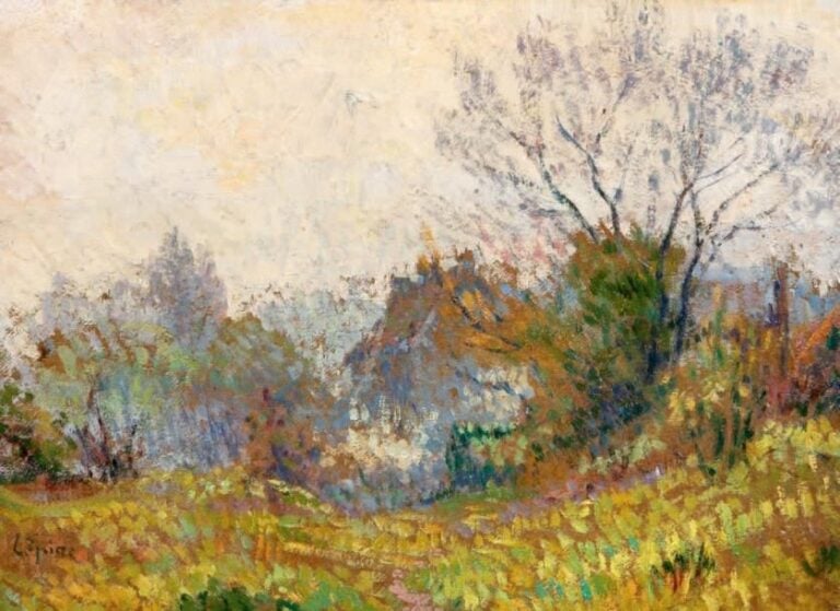 PAYSAGE Huile sur carton, signée en bas à gauche 24 x 33 cm