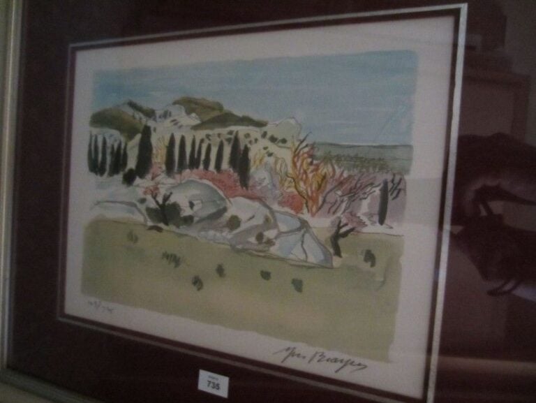 «PAYSAGE» Lithographie 108/275 23 x 30 cm