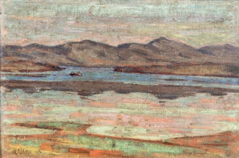 Paysage post impressionniste