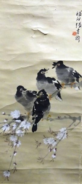 PEINTURE SUR SOIE