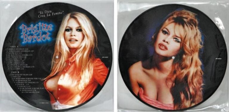 Picture Disque « Brigitte Bardot », « et Dieu créa la femme », 33 tours, double face, 1984