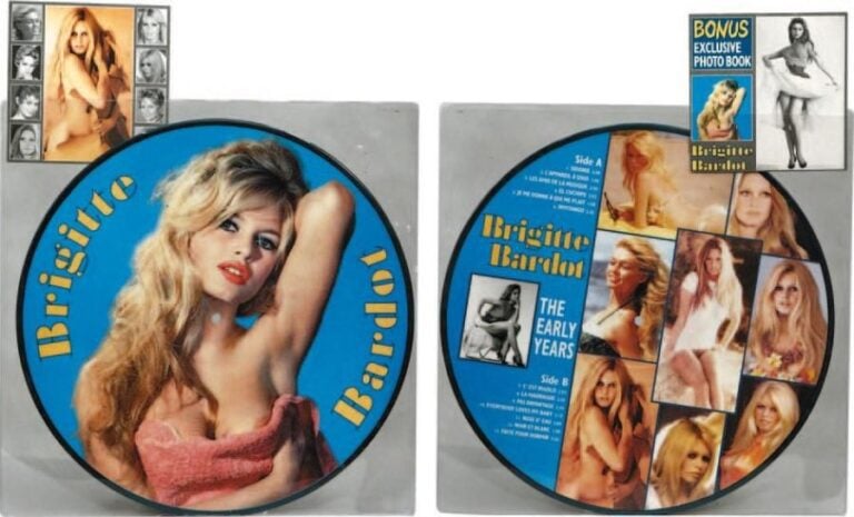 Picture Disque « Brigitte Bardot », « The early years », 33 tours, 1980 double fac