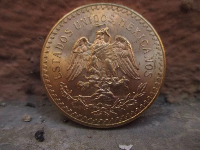 Pièce de 50 pesos mexicain en o