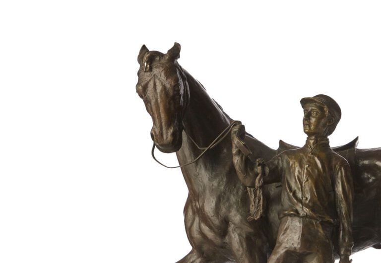 PIERRE-JULES MÊNE (1810-1879) - « Vainqueur ! » - Bronze à patine verte - 32,5…