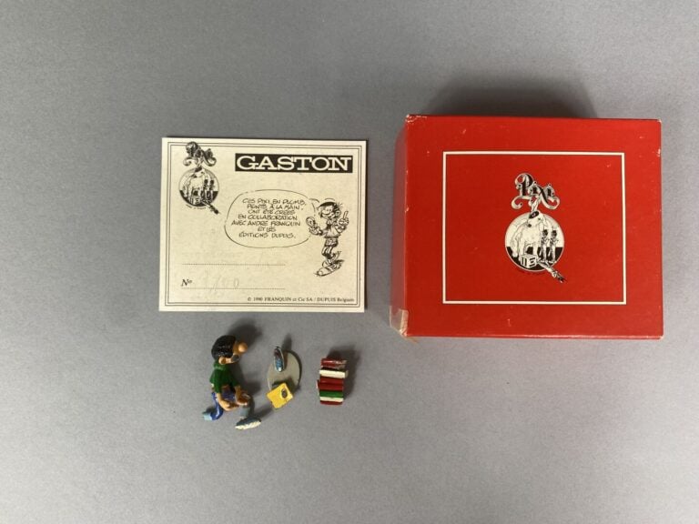 PIXI - Gaston Lagaffe - Gaston avec livres - Avec certificat d'authenticité, nu…
