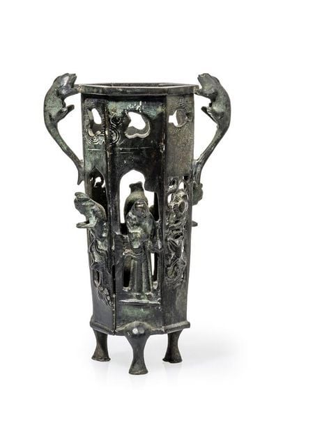 PORTE BÂTON D'ENCENS EN BRONZE