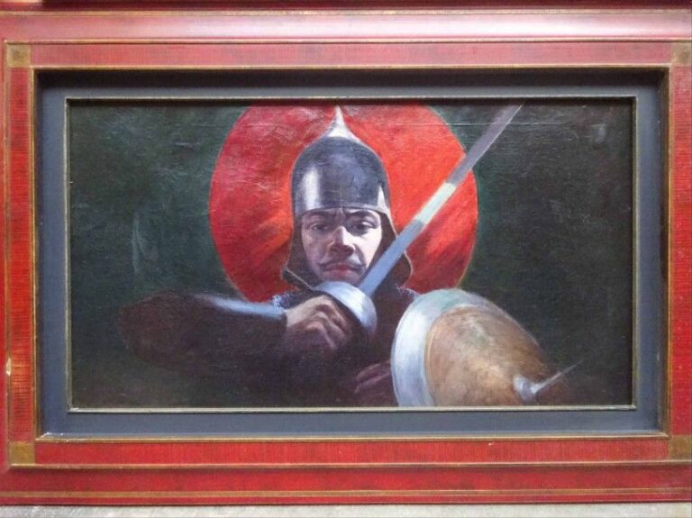 Portrait d'un guerrier indo-persan