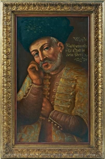 Portrait d'un notable Ottoman à la toque d'astrakan