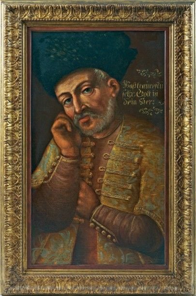 Portrait d'un notable Ottoman à la toque d'astrakan