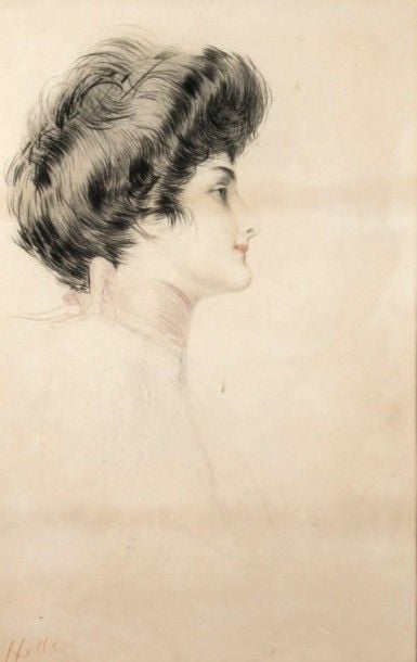 Portrait de femme de profil