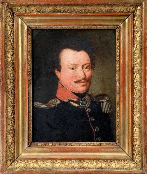 « Portrait de Jean Mauldre de L'oisellerie (1785-1860) » Toil