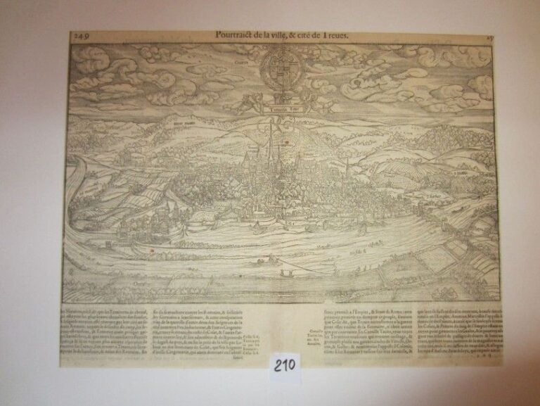 PORTRAIT DE LA VILLE ET CITE DE TREVES (RHENANIE) Par François de Belleforest 157