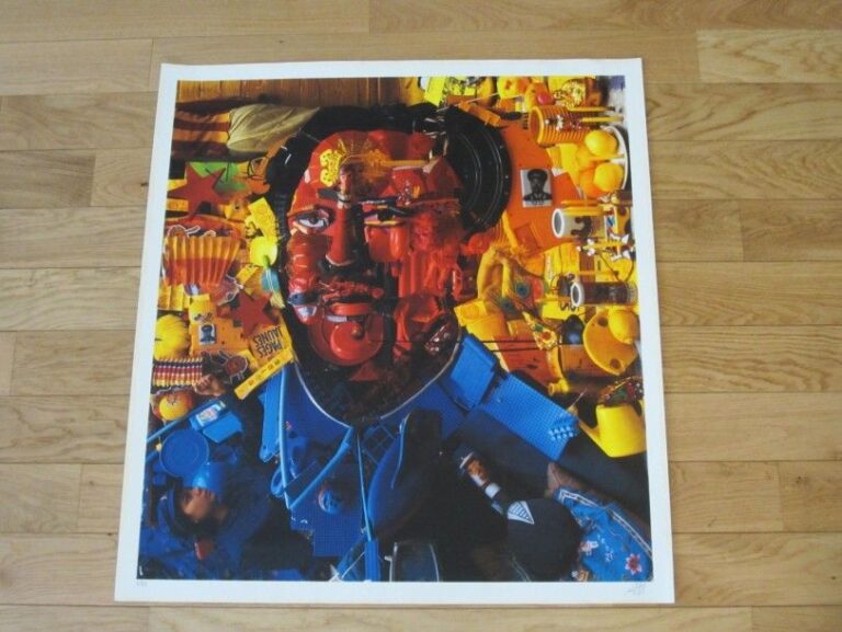 Portrait en buste de Mao Impression numérique Justifiée en bas à gauche: 5/99 Contresignée en bas à droite 75 x 70 cm