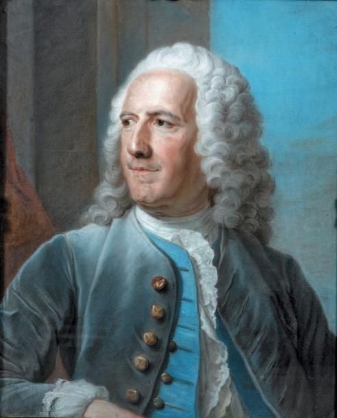 « Portrait présumé d'Étienne Perinet, chevalier de Jars » Pastel sur papier 65 x 53,5 cm Provenance: - Collection