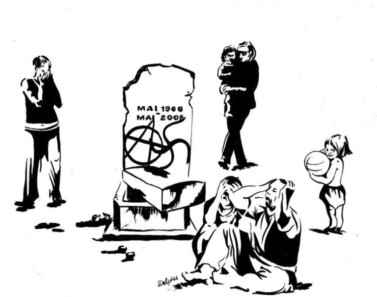 Profanation, 2008 Affiche noir et blanc 42 x 59,4 cm