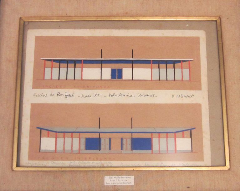 Projets polychromie pour la piscine à Rouffach en Alsace (réalisé)