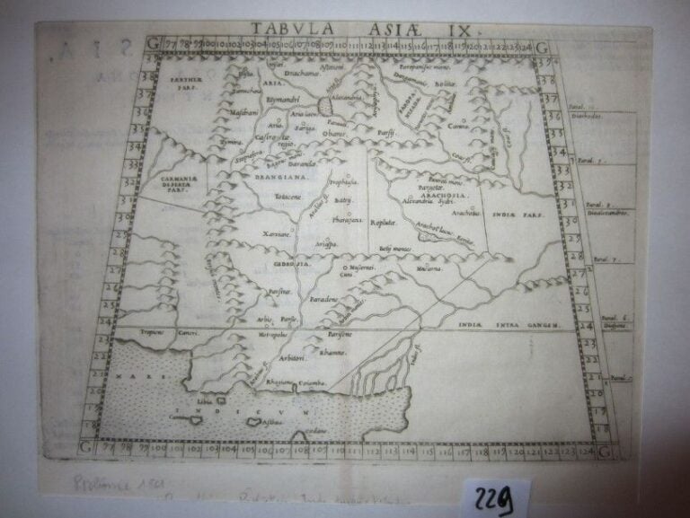 PTOLEMEE: INDES; PAKISTAN, JUSQU'A L'INDU