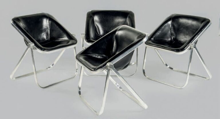 Quatre fauteuils «Plona», Castelli, circa 1970