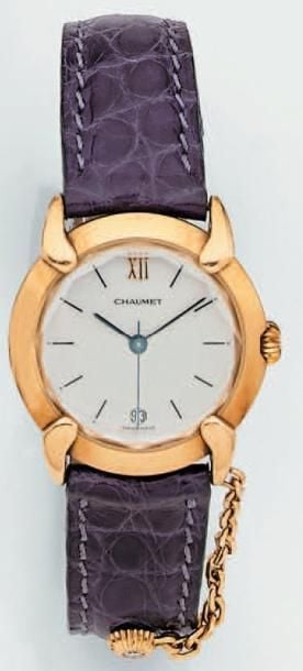 RACELET MONTRE ronde de dame en or jaun