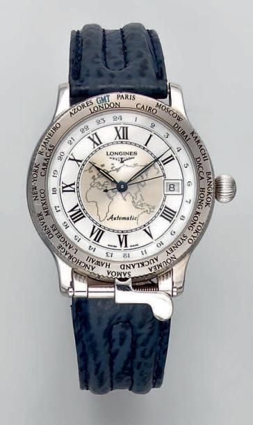 RACELET MONTRE ronde en acier, modèle «Pionniers