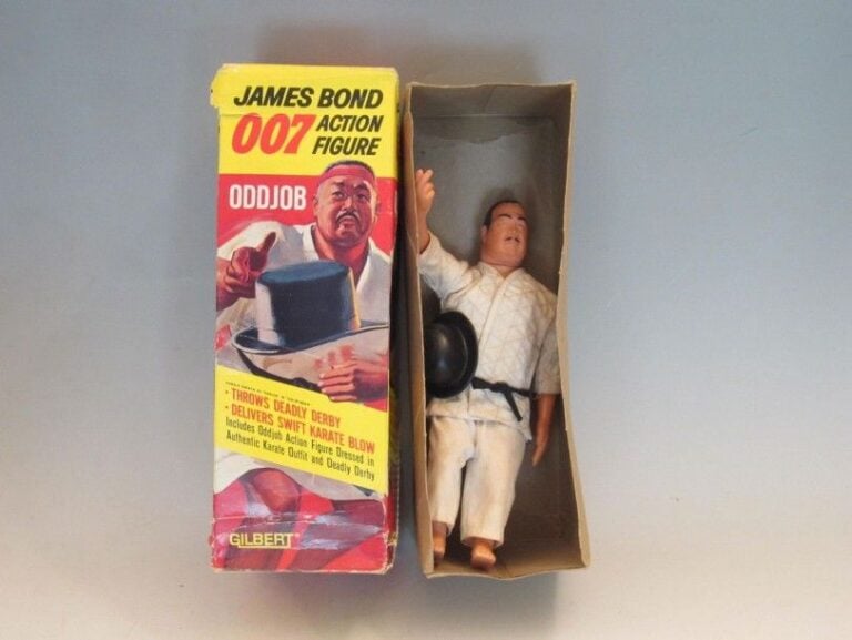 Rare Action Figure ODD JOB en boite d'origine n°16111 par GILBERT (version 1) - Poupée articulée avec chapea
