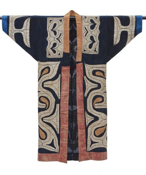 Rare kimono de coton Aïno
