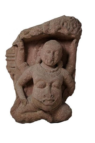 Rare représentation cosmique d'une divinité hindoue