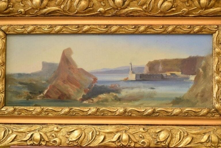 Rauba Capèu Huile sur carton, signée en bas à gauche 16 x 40,5 cm