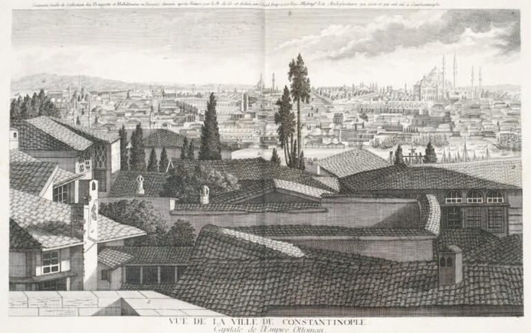 RECUEIL DE VUES ET HABILLEMENTS EN TURQUIE Rare ouvrage de 40 gravures représentant des vues de Constantinople et divers personnages et vêtements de la société turqu