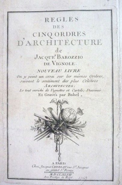 Règles des Cinq ordres d'architectur