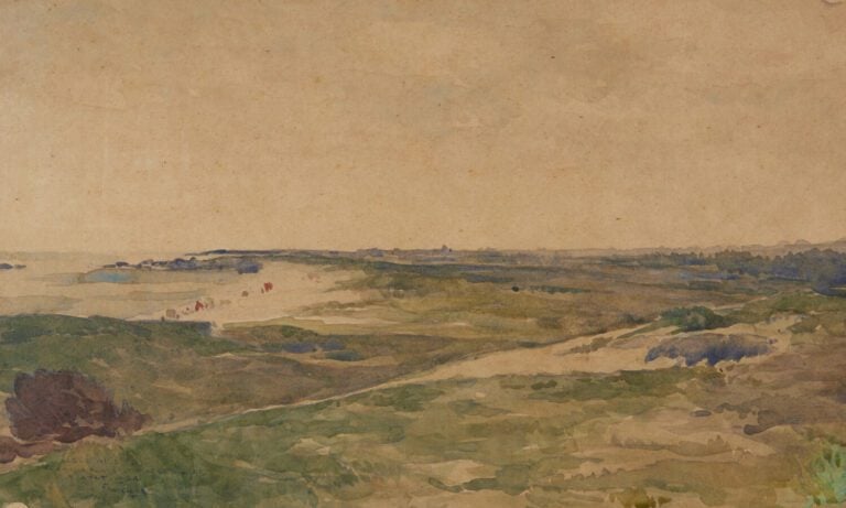 RENÉ FRANÇOIS - (NÉ EN 1951) - « L'Esconil, dans le - Finistère » - Deux aquare…
