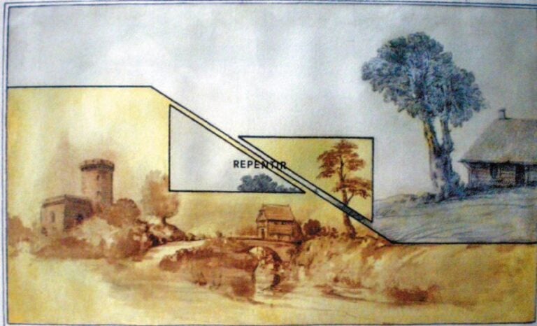 REPENTIR, 1980 Aquarelle sur papier Signée en bas à droite 38 x 56 cm