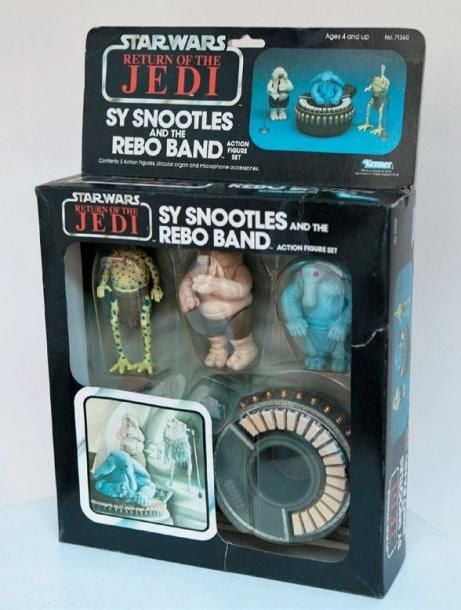 Return of the Jedi - Sy Snootles & Rebo Band Neuf en Boîte USA, 1984 Set de 3 figurines de 10 cm articulées avec leur accessoire