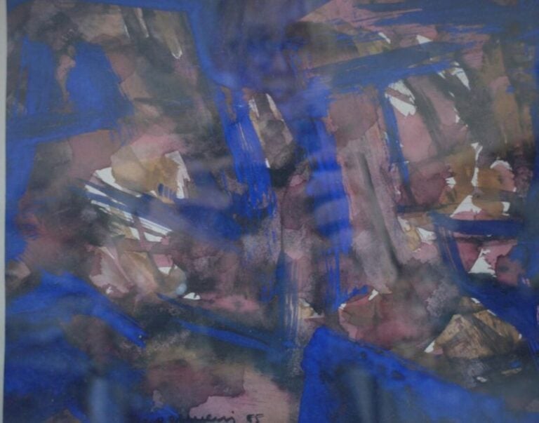Roger WEISS(1910-1994)CompositionAquarelle, signée en bas à gauche et datée 519,5 x 24 cm