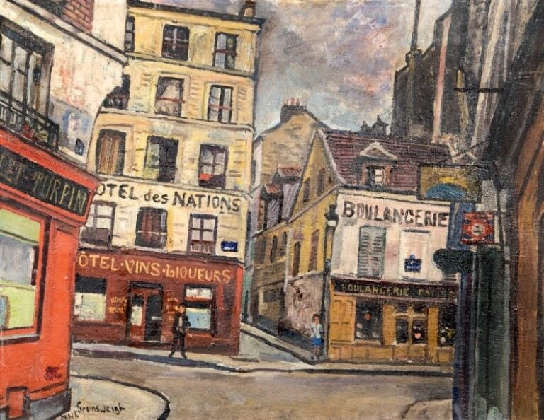 Rue des Amandiers à Paris, 1946