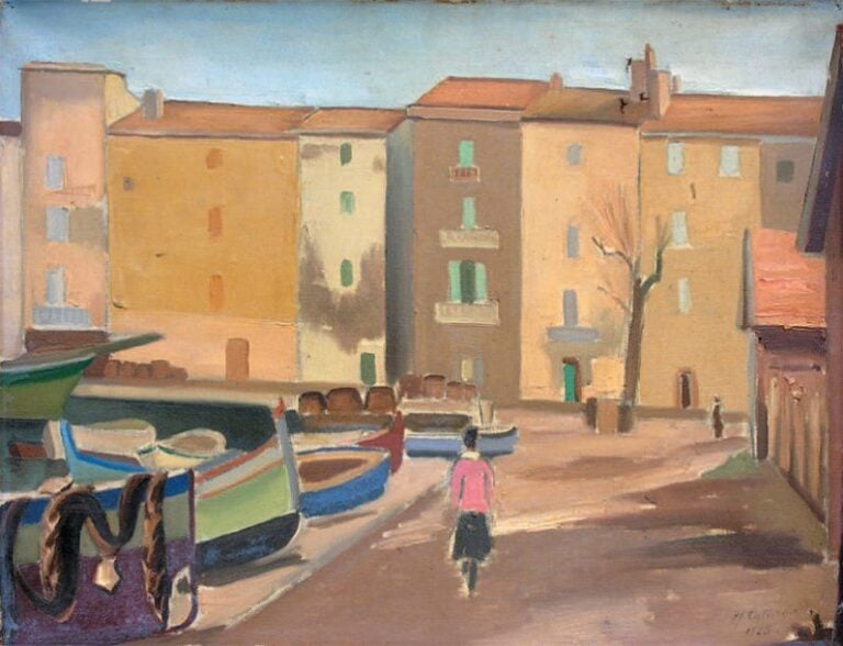Saint-Tropez (1925) Huile sur toil