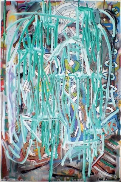 Sans titre, 2010 Technique mixte sur carton fort Signée et datée en bas à droite 91 x 61 cm