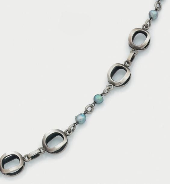 SAUTOIR en argent (mi